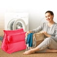 thumbnail image 5 of Cheer Collection Wedge Reading Pillow with Adjustable Bolster Memory Foam Back Support Hot Pink, 5 of 5