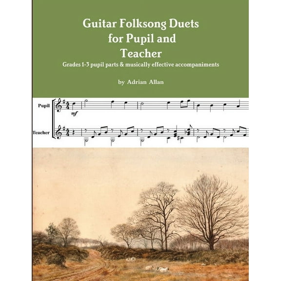 Guitar Folksong Duets for Pupil and Teacher, (Paperback)