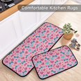 thumbnail image 6 of Dailycode 2 Pcs Kitchen Rug Set Non Slip Absorbent Soft Floor Mats for Kitchen Bathroom Love Heart Bones Paw Star 19.7"x27.6"+19.7"x47.2", 6 of 7