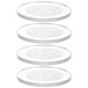 thumbnail image 1 of Round Glass Craft Placemats for General Users Heat Resistant Cup Mat 4Pcs, 1 of 4