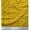 thumbnail image 1 of Soimoi Rayon Fabric Dot,Floral & Strawberry Fruits Decor Fabric Printed Yard 56 Inch Wide, 1 of 1