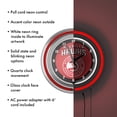 thumbnail image 3 of Atlanta Hawks Logo Retro Neon Analog Wall Clock with Pull Chain, 3 of 6