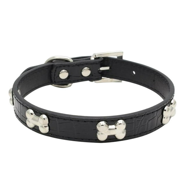 Collier pour Animal de Compagnie Mode Os en Métal Collier pour Chien Ajustable Collier pour Chat Collier pour Chiot