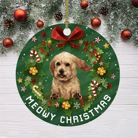

loopsun Christmas Funny Decoration Christmas Dog Pattern Pendant Christmas Tree Ornaments