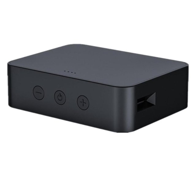 Transmisor Receptor Bluetooth 5.0 para TV a Auriculares con Control de Volumen, Baja Latencia Inalámbrico A Negro,Negro