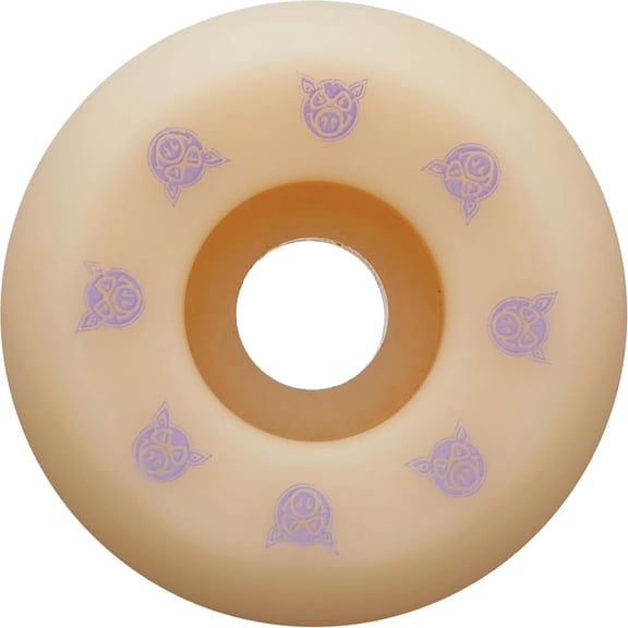 Pig Cube Skateboard Wheels 97a 52mm Natural/Purple