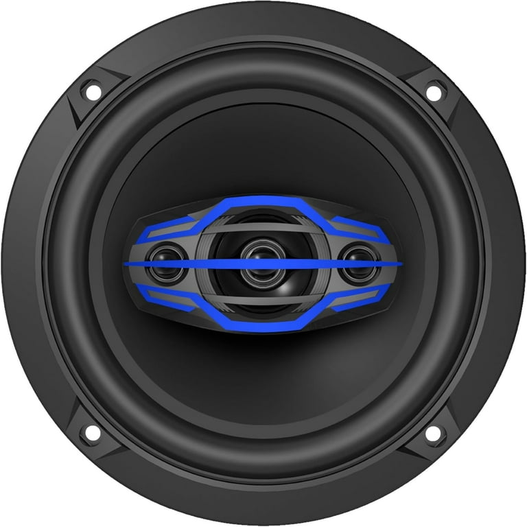 Jensen JS6504 6.5-Inch 4-Way Car Speakers, 160W Peak Power, Mylar