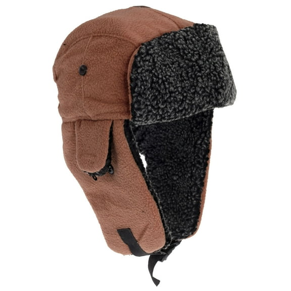EX-STORES Mens/Womens Fleece Trapper Hat, Ski Hat
