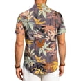thumbnail image 7 of HAJWOH 2026 Summer Hawaiian Shirt for Men Casual Button Down Short Sleeve Summer Beach Shirts Loose Fit Floral Print Tropical Tops, 7 of 7