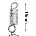 thumbnail image 2 of CHAO Tornillos de barril - 100 piezas - Cierre de tornillo - 4x15 mm, 2 of 5
