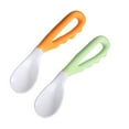 thumbnail image 3 of Baby rice spoon2pcs Baby Self-Feeding Spoon Infant Safe Pacifier Bending Spoon Feeding Training Curved Cutlery Utensil, 3 of 8