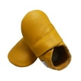 thumbnail image 2 of Mejale Baby Infant Toddler Shoes Slip-on Soft Sole Leather Moccasins Pre-Walkers Yellow Shoes(18-24 Month), 2 of 6