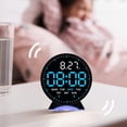 thumbnail image 4 of Hmgxay Digital Alarm Clock, Multi-Functional LED Time Display with Date and Temperature, Compact Electronic Timepiece with Brightness Adjustment, Battery and AC Powered Desk Clock, 4 of 8