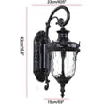 thumbnail image 2 of FETCOI, Outdoor Wall Lights  Fixtures Wall Lantern Waterproof Sconce Porch Lights Wall Mount (Black), 2 of 7