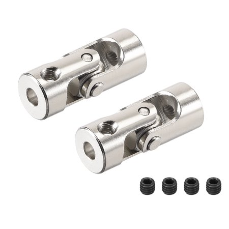 Steering Shaft Coupling 2PCS 3.17mm to 3.17mm Rotatable Universal Steering Shaft Coupler Motor Connector Joint Coupling L23XD9 ()