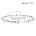 thumbnail image 3 of Top-kevin 16th 18th 21th 30th 40th 50th 60th Birthday Gifts for Women, Hypoallergenic Adjustable Bead 925 Sterling Silver Bracelet for Women, Presents for Mum Daughter Grandma Auntie Friends, 3 of 11