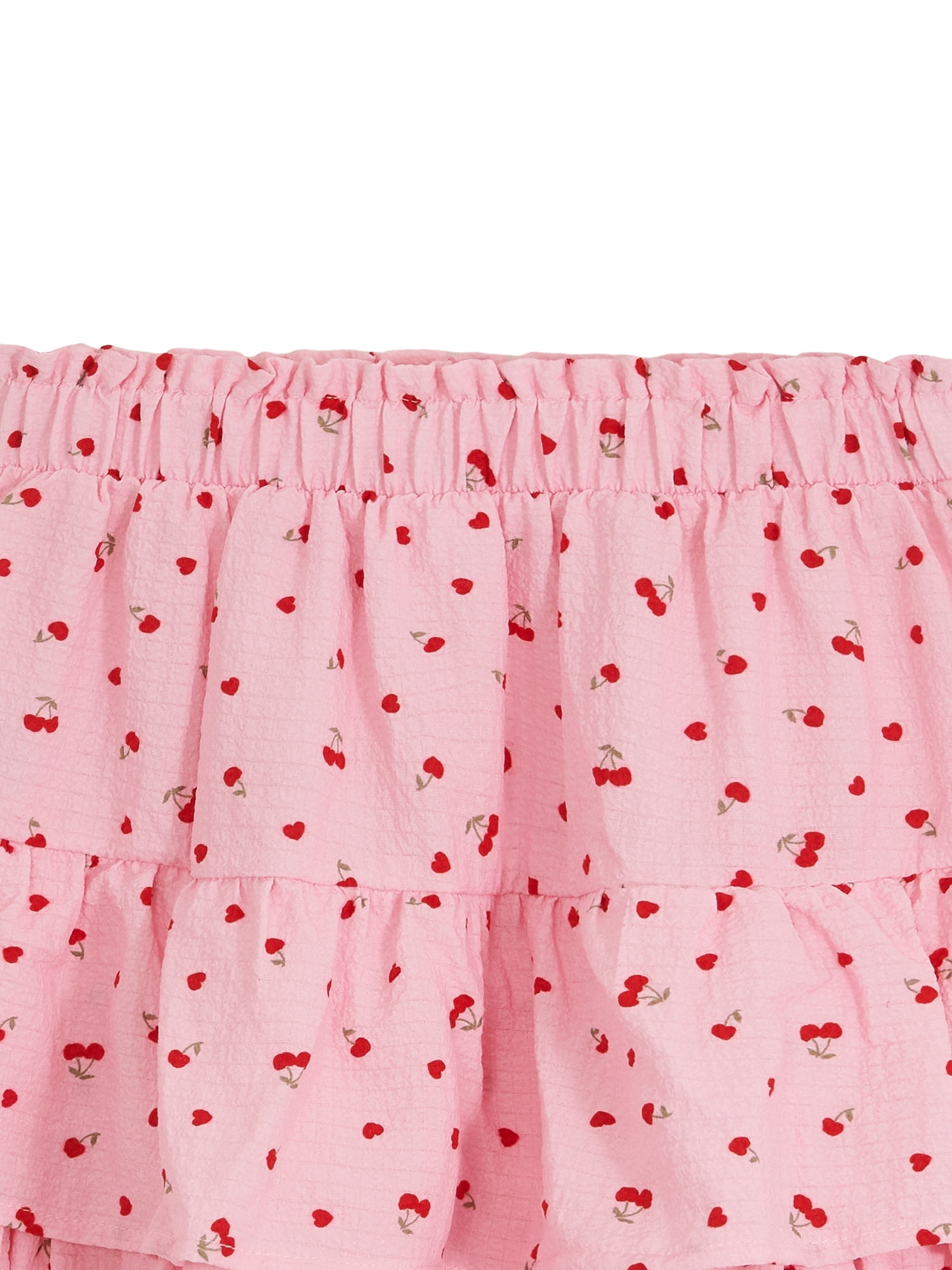 Way to Celebrate Girls' Valentine's Day Tiered Skirt, Sizes 4-18 & Plus