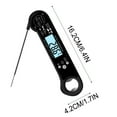 thumbnail image 4 of Yulucky Measuring Instrument Digital Food Thermometer with Folding Probe, Instant Read Kitchen Meat Thermometer, -50℃ to 300℃, Magnetic, Waterproof, 4 of 8
