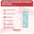 thumbnail image 2 of GFDYREE Microfiber Dog Mat for Muddy Paws, 8' x 2' Light Blue with Paw Print - Non-Slip, Absorbent and Quick-Drying Dog Paw Cleaning Mat, Washer and Dryer Safe - Hallway Runner, 2 of 7