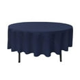 thumbnail image 1 of LA Linen TCpop90R-NavyP72 Nappe en Popeline de Polyester, Marine - Ronde 90 Po., 1 of 1