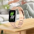 thumbnail image 4 of Correa de Metal de acero inoxidable correa de repuesto ajustable para reloj pulseras correas para Samsung Galaxy Fit 3 SM-R390, 4 of 6