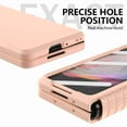 thumbnail image 2 of Dteck for Galaxy Z Fold 3 5g Case, Shockproof Magnetic with Hinge Protection Hard PC Built-in Screen Protector Cover, Pink, 2 of 6