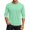 Light Green, variant on Gaukiv Men's Three Quarter Sleeve Shirts Raglan Crew Neck Shirts Solid Color Baseball Tops Light Green XL
