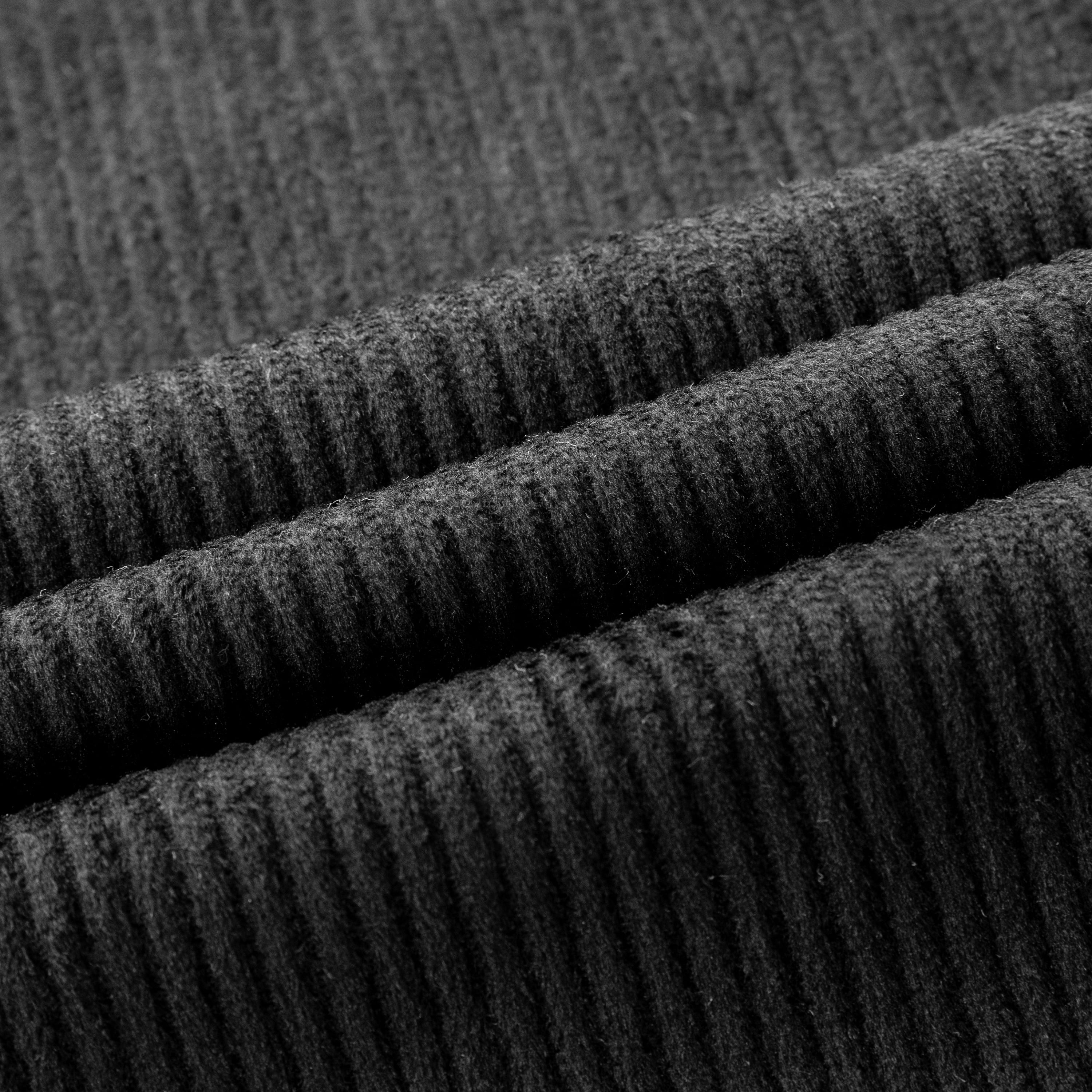 Phantoscope Soft Corduroy Velvet Decorative Throw Pillows with Cotton Tassel Trim, 12 x 20 in, Dark Gray, 2 Pack