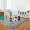 thumbnail image 7 of Arogan Modern Soft Fluffy Carpet for Living Room, Bedroom and Children's Room, Grey, 5'x8 '., 7 of 7