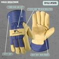 thumbnail image 3 of Guantes de trabajo de invierno Wells Lamont 5235L Leather Thinsulate, 3 of 6