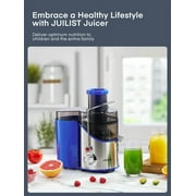 Juilist Juicer Machines, 3 Wide Mouth Juicer Extractor, 3-Speed Setting, 400W Easy to Clean, Blue