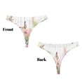 thumbnail image 3 of Fotbe Butterfly And Flowers Tanga Sin Costuras para Mujer con Estampado – Panties Invisibles, Transpirables y Cómodos para Uso Diario-Medium, 3 of 6