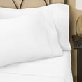 thumbnail image 2 of Superior 4-Piece 500 Thread Count White Cotton Sheet Set, California King, 2 of 4