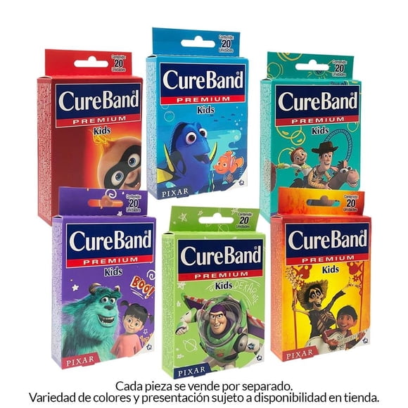 Venditas Adhesivas Jaloma Cureband Premium CB Pixar Varios Modelos