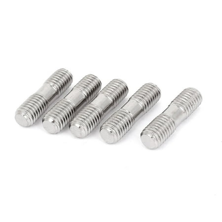 Uxcell M8 x 30mm Metric A2 Stainless Steel Double End Threaded Stud Screw Bolt