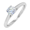 White, variant on 0.2 Carat Prong Set Solitaire Diamond Engagement Ring Band in 14K Rose Gold (Ring Size 9)