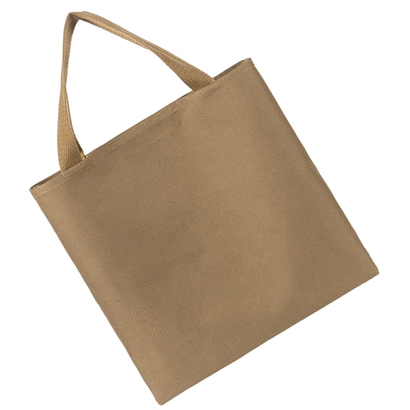 Healifty Khaki Large Capacity Shopping Bag with Oxford Cloth Material for Everyday Use and Heavy Duty Carrying