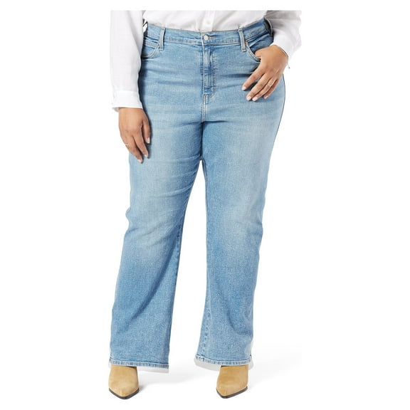 Signature by Levi Strauss & Co. Women's Plus Heritage Kick Boot Jeans