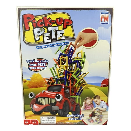 Fotorama Pick-Up Pete | The Ultimate Stacking Game! Perfect for Remote Family Home Entertainment, Stack Colorful Chairs on Pete The Self Driving Pick-Up Truck