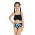 thumbnail image 3 of LYMAYTER 2-12Y Kids Teen Girls Sleeveless Swimsuits Two-Piece Outfit Toddler Beach Bikini Sling Bathing Suit Set Toddler Summer Quick-Dry Bathing Suit Set, 3 of 9