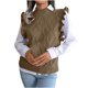 thumbnail image 2 of Suéter de cuello alto para mujer, camiseta holgada lisa de moda, blusa de lentejuelas de manga corta, blusa informal de cuello redondo para mujer, 2 of 8