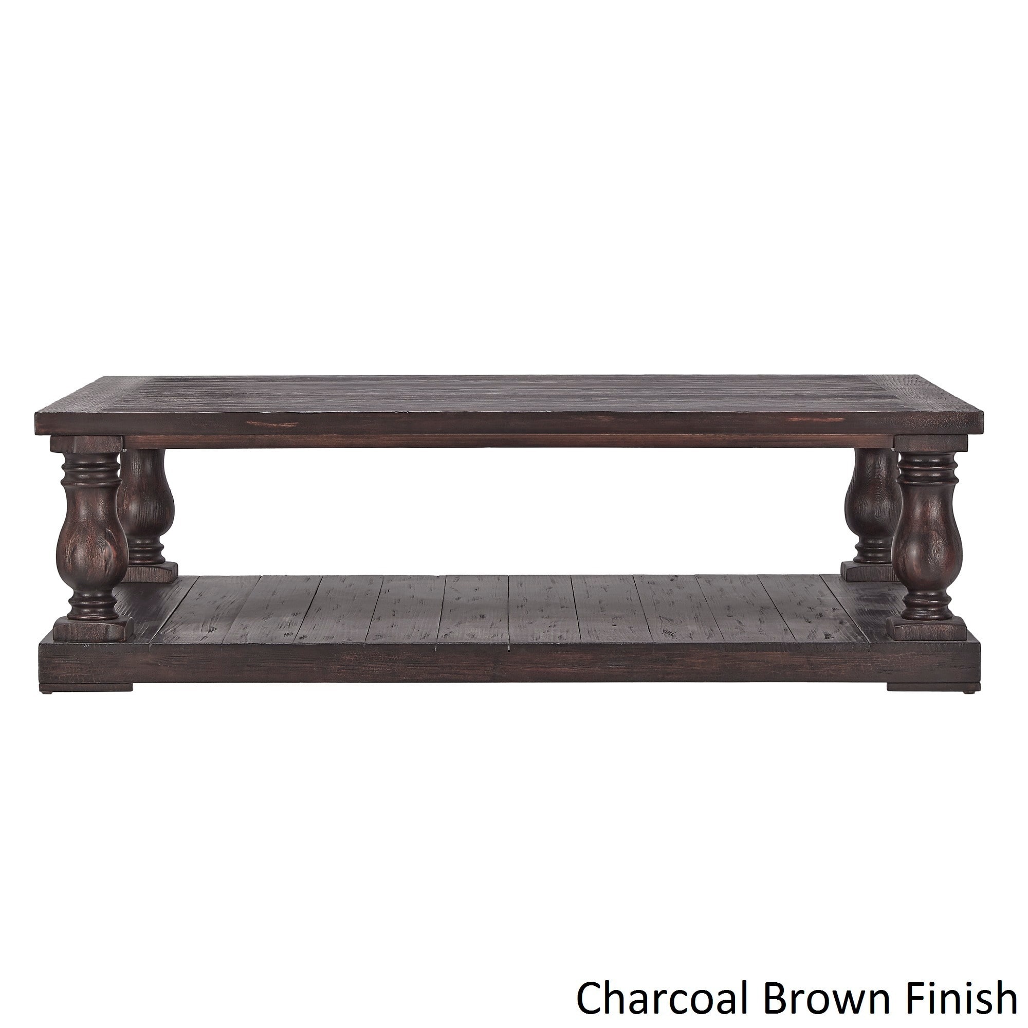 iNSPIRE Q Edmaire Rustic Baluster 60inch Coffee Table by