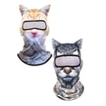 thumbnail image 1 of QJUHUNG 4pcs Winter Balaclava Cat Ski Mask Windproof With Ears Cute Full Face Animal Ski Face Mask for Outdoor Hiking Riding Bar Music Festivals Party Raves Halloween, 1 of 9