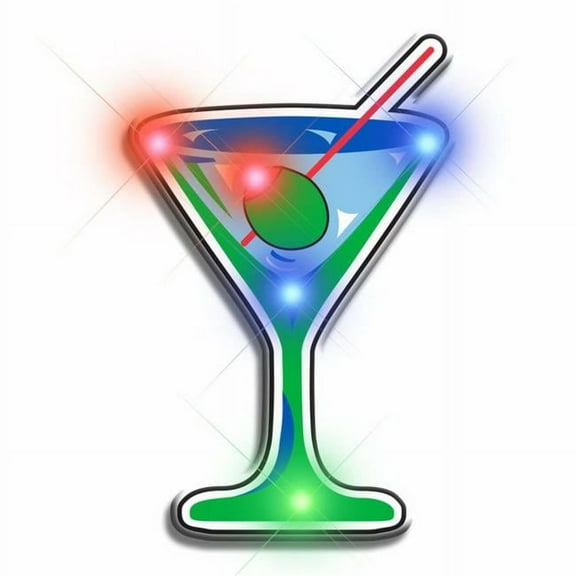 Blinkee 3270000 Well Martini Flashing Body Light Lapel Pins