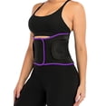 thumbnail image 5 of DODOING Waist Trainer Belt for Women Waist Cincher Trimmer Slimming Body Shaper Belt Weight Loss Sport Girdle Belt for Women Purple, 5 of 8