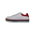 thumbnail image 3 of TENIS PLATAFORMA CASUAL LEON MUJER DAMA BLANCO CON ROJO POLIPIEL CABRA 3829 LEON 3829p, 3 of 3