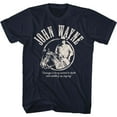 thumbnail image 1 of John Wayne Courage Navy Adult T-Shirt, 1 of 2