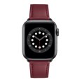 thumbnail image 3 of WFEAGL Genuine Leather Business Replacement Apple Watch Band 42mm 44mm 45mm Wine Red/Black, 3 of 6