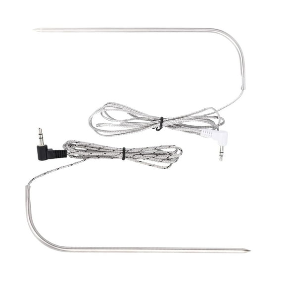 2pcs Meat Temperature Probe for Traeger, Waterproof Thermometer Probe Replacement Compatible with Traeger Woodridge Series Accessories