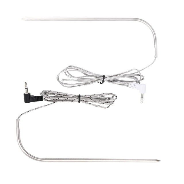 2pcs Meat Temperature Probe for Traeger, Waterproof Thermometer Probe Replacement Compatible with Traeger Woodridge Series Accessories